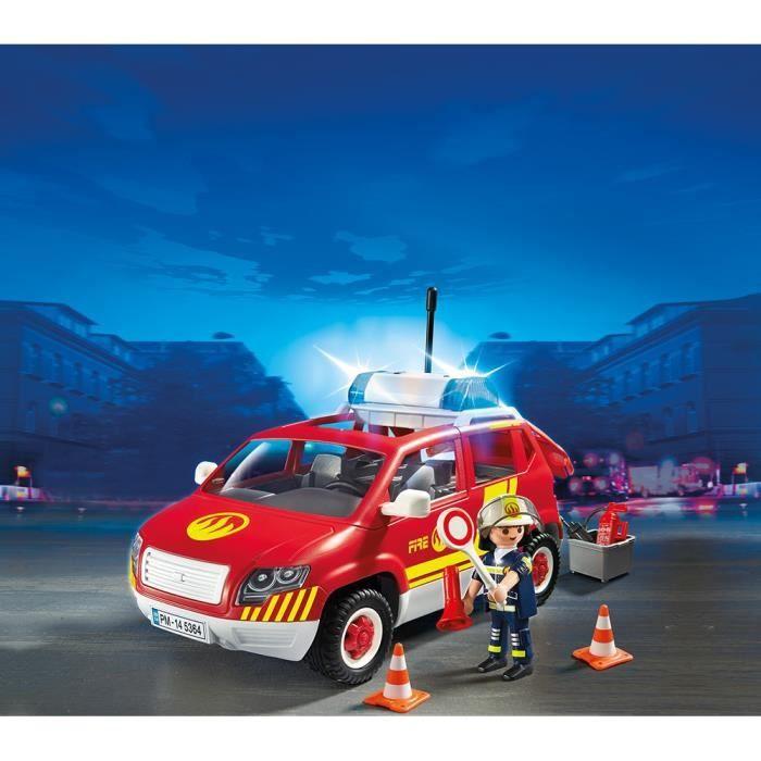 PLAYMOBIL - City Action - Zásahové vozidlo se sirénou - Hasiči - Hasičské auto