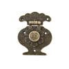 10 Pcs Retro Antique Bronze Hasp Lock Zinc Alloy Bronzed Mini Cabinet Buckle Lock Vintage Style Decorate Brass Box Buckle Lock