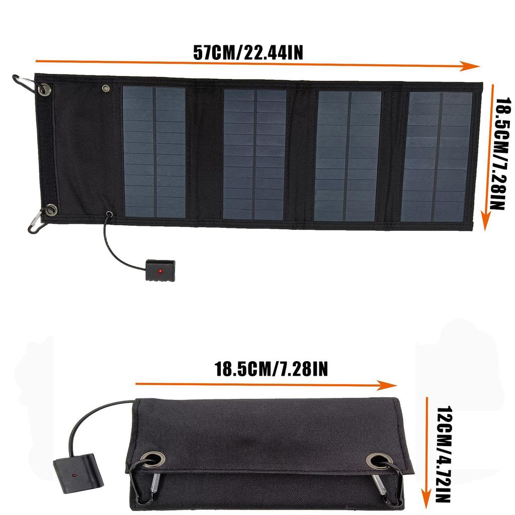 10W Foldable Solar Panel Charger Portable Waterproofing High Conversion for Laptop Computer Outdoor