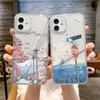 Korean Sunset Phone Case For iPhone 17 16 15 14 Plus 13 12 11 Pro MAX 17 Air 16E Screen Protector Casing Shockproof Phone Cover