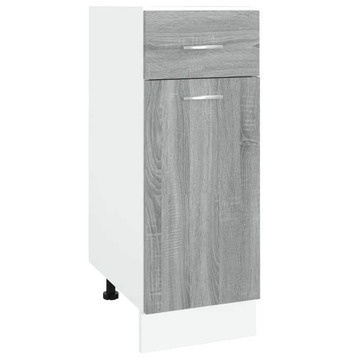 VidaXL Lower Drawer Cabinet "Lyon" Sonoma Grey 30 X 46 X 81.5 Cm Engineered Wood 815568
