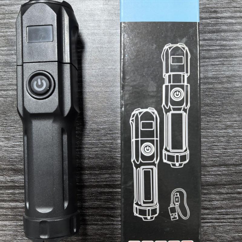 High-Power Rechargeable Mini Tactical Flashlight with Long-Range White Laser Light