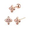 Dorocy 14K Pure Blossom Shine Piercing, Earrings (Lab Diamond)