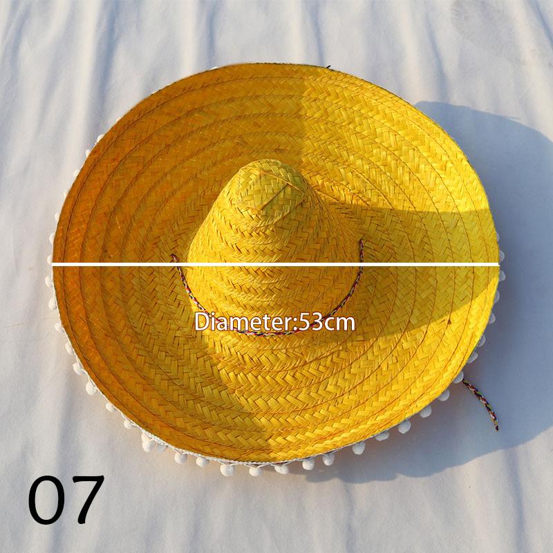 

1 шт. Солнечные шляпы Хэллоуин Красочная гавайская шляпа-помпон Соломенная шляпа Украшения для вечеринки Косплей Мексиканская Доступно несколько вариантов