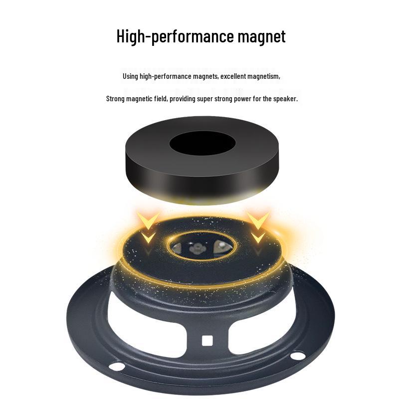Compact Sound System: 3" Subwoofer & 4" Full-Range Speaker, 4/8 Ohm, 3/10W Audio Accessory