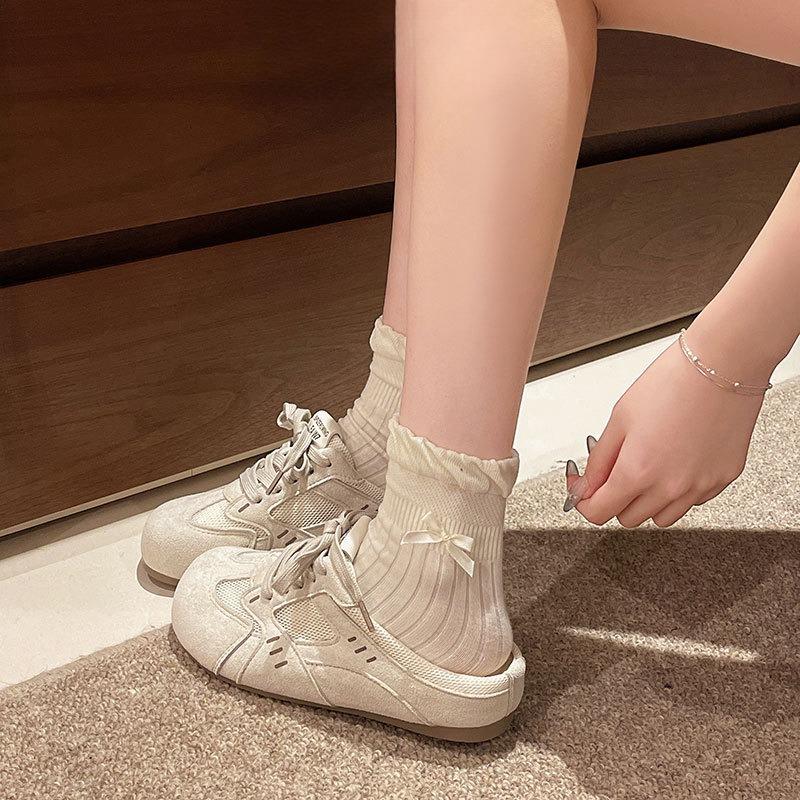 

Новый стиль стелек для увеличения роста, обувь De Xun с защитой пальцев и полушлепанцами для ленивых женщин 37