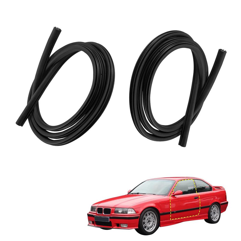 2Pcs For 1992-1999 BMW E36 2-Door Coupe Door Seal Rubber 51711977727 51712138957