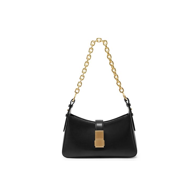 Charles & Keith Fashion Minimalist Trendy Chain Faux Leather Shoulder Bag Women Shoulder Bag Black Beige Green CK2-20781726-1