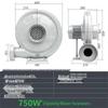 Hanyou Industrial Medium-Pressure Centrifugal Blower and Vacuum CN Plug (adapter Included)