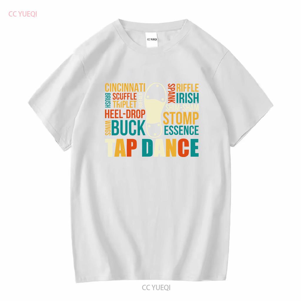 Tap Dance Dancing Studio Practice T Shirt Long or Short Sleeves Vintage Washed Comfortable Casual Fashion Breathable Homme Soft