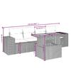 VidaXL Salon de Jardin avec Coussins 5 pcs, Canapés de Terrasse, Ensemble de Meubles de Patio, Mobilier d'Extérieur, Noir 3272512