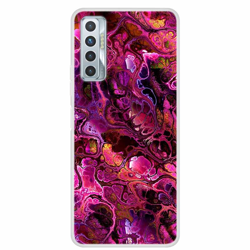 For Tecno Camon 17P Case Luxury Silicone TPU Soft Cover Phone Case For Tecno Camon 17 CG7 CG6 1 7 Coque Shockproof Cartoon Funda