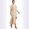 Women's Summer New Loose Chiffon Irregular Fashion Casual Dress
