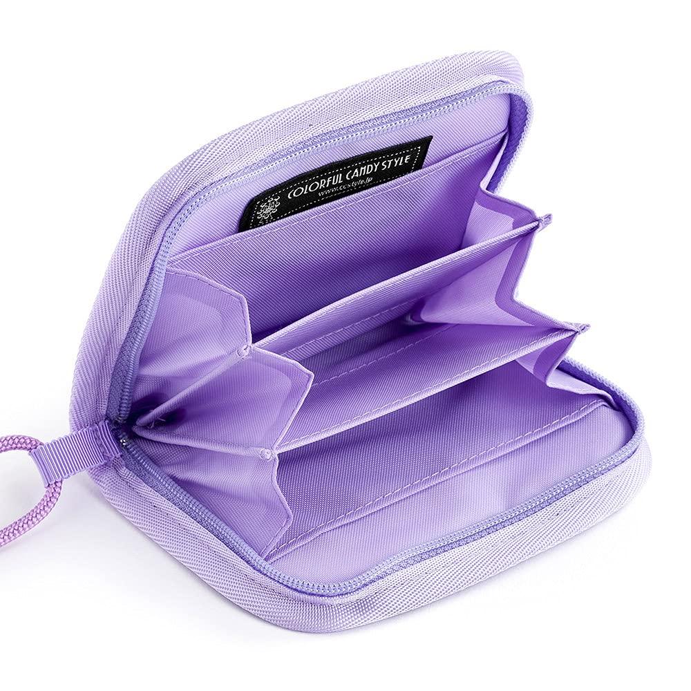 COLORFUL CANDY STYLE Disney Coin Neck Wallet for Rapunzel N5618100 Case, Water-Repellent, Lightweight, Stain-Resistant, Purse, Girls, Princess,