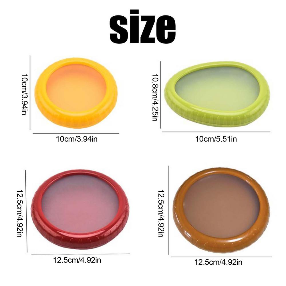 

4pcs Fruit Storage Containers Food Vegetable Onion Lemon Saver Box Avocado Keeper Fresher Jars Storage Container Sealed Box