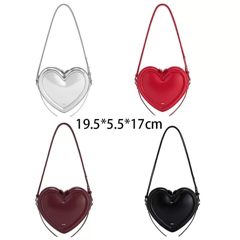 Women's Fashion Commuter Single Shoulder Crossbody Bag, Niche Design Love Bag, Heart Shaped Crossbody Bag