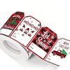 500 Blatt/Set, 2,36 * 1,57 Zoll, Weihnachts-Stil, Rollenverpackung, Feiertags-Dankeschön-Dekorationsaufkleber, Geschenkverpackung, Handgefertigte Bastelarbeiten