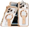 Electroplated Magnetic Bracket for iPhone 17 Pro - New Anti-Fall Protective Case for Apple 11