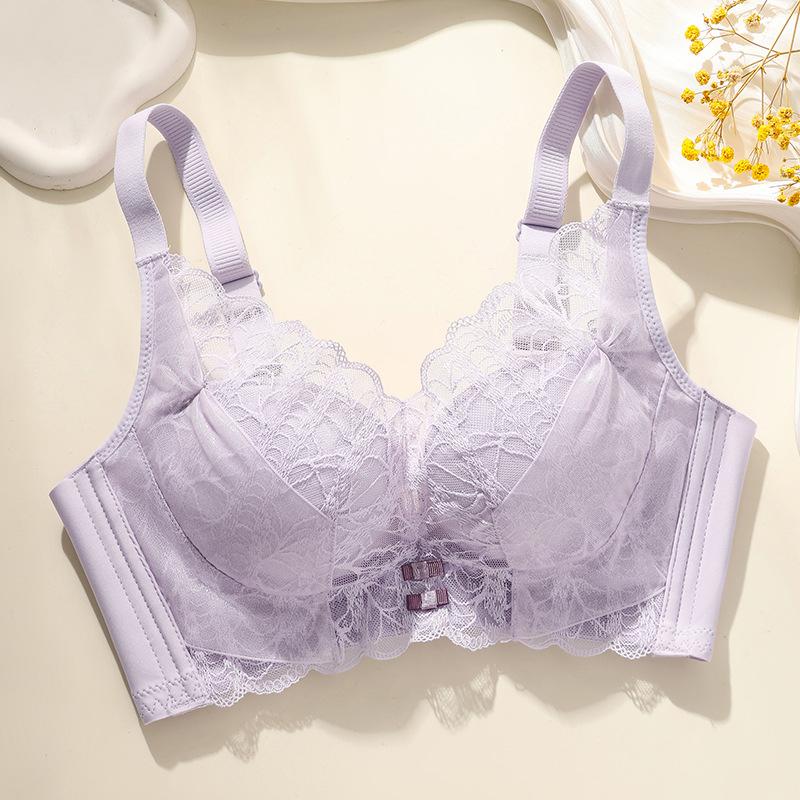 No Steel Rim, Sexy Lace Underwear, Women's Small Breasts Gathered, Side-closed Breasts, Adjusted Upper Support, Non-slip Bra, Bra.