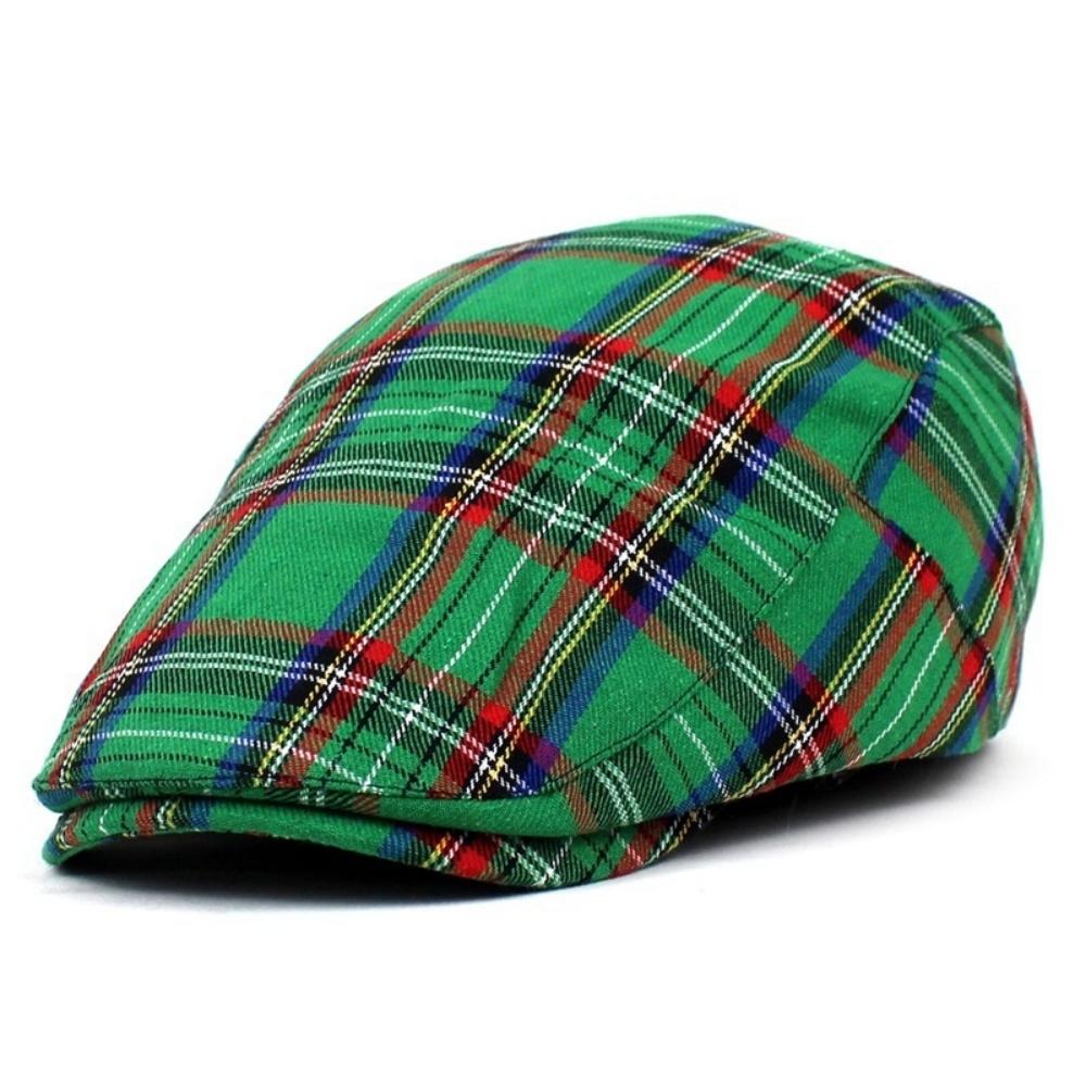 

Unisex Newsboy Hat Vintage Beret Adjustable Peaked Cap for Men Women Casual Spring Autumn Hats One Size зелений