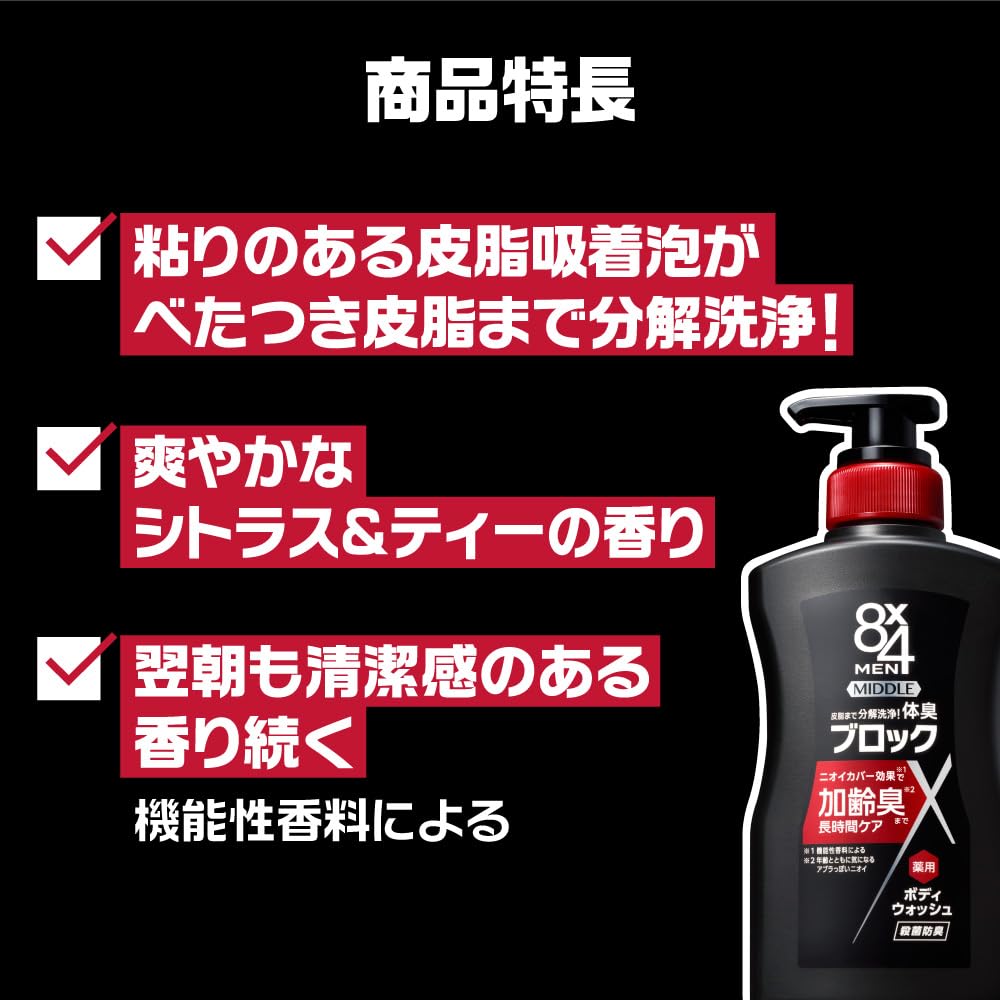 Japanisches Produkt 8 Männer Körperwaschmittel Nachfüllpackung 300ml