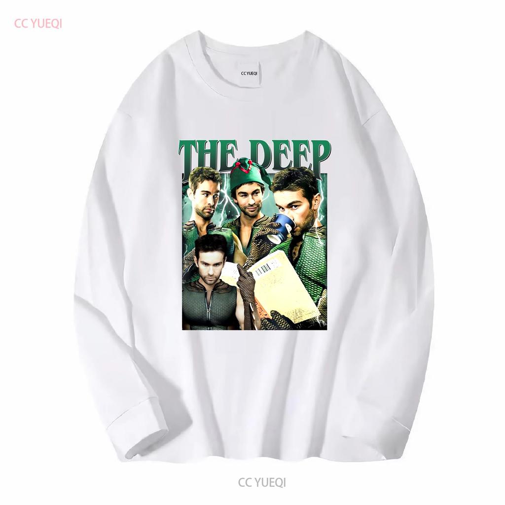 Vintage The Deep Boys T Shirt For Woman And Man Vintage Washed Top For Everyday Wear Casual Fashion Stylish Stretched Slightly
