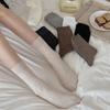 Autumn and Winter Solid Color Trendy Retro Mid-calf Pile Socks, Artistic and Versatile Socks for Women