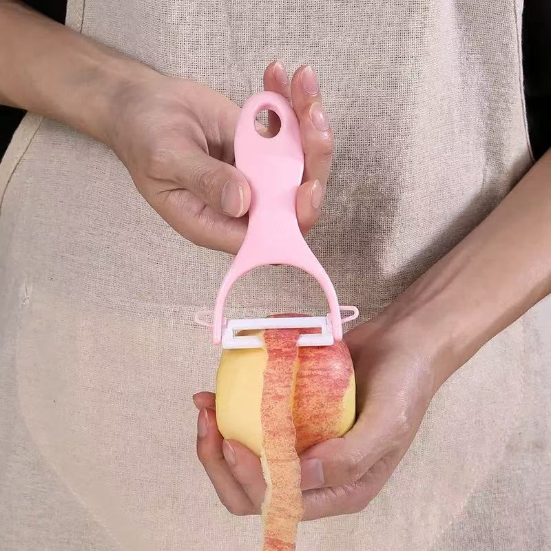 LMETJMA Ceramic Peeler 4 Color Vegetable Fruit Peeler Kitchen Potato Carrot Cucumber Peeler Peeling Kitchen Gadgets KC0113