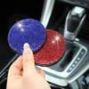Universal Car Seat Back Hook Pad Hanger Rhinestone Inlaid Water Cup Pad Mount Storage Holder Car Interior Decor Auto Accessorie