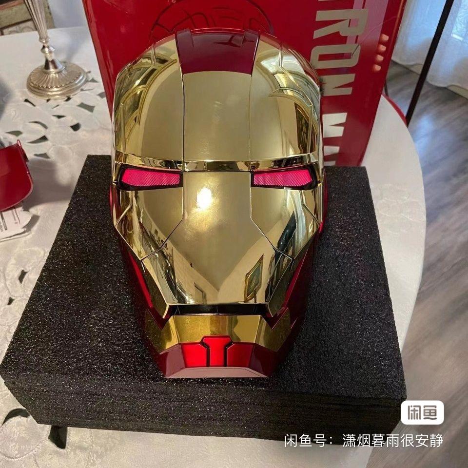 NEW Marvel Avengers 1/1 Iron Man Mk5 Helmet Wearable Automatic Voice-Activated Electric Open And Close Series Toy Birthday Gift