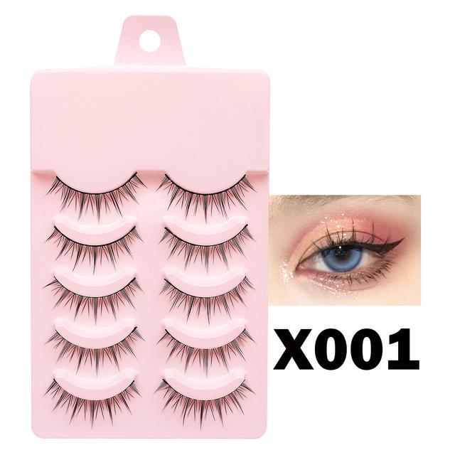 New Manga Lashes Soft Natural Eyelashes Thick False Eyelashes Manga Eyelashes Daily Dating Makeup Eyelashes Lashes Wispy 