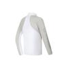 FILA Golf Series Color Block Elite Knitted Long Sleeve Polo Shirt Men tops Jade-White A11M415213F-WT