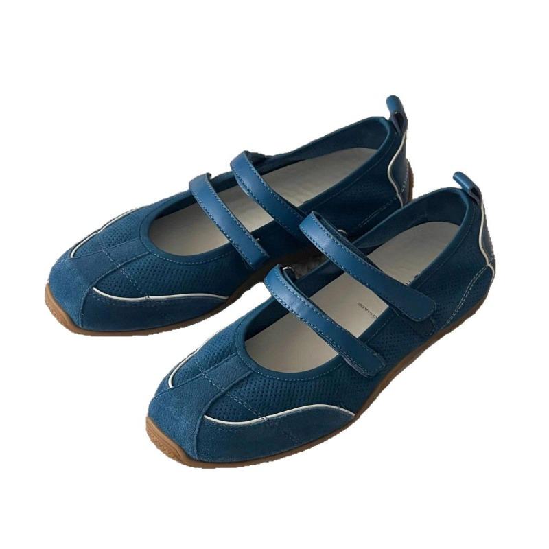 Fashion Women's Cow Leather Shoes 2025 New Fashion Round Head Double Strip Sports Mary Jane Shoes Simple Comfort Casual Flat Shoes