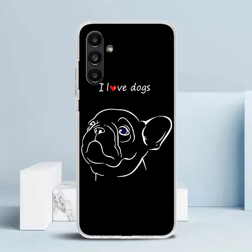French Bulldog Black White Phone Case For Samsung Galaxy A17 A37 A57 A16 A15 A14 A13 A56 A55 A54 A53 A36 A35 A34 A33 A26 A25 A24