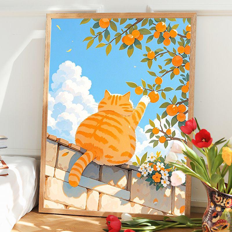 2025 Lucky Prosperity DIY Digital Oil Painting: Cute, Handmade Coloring Experience