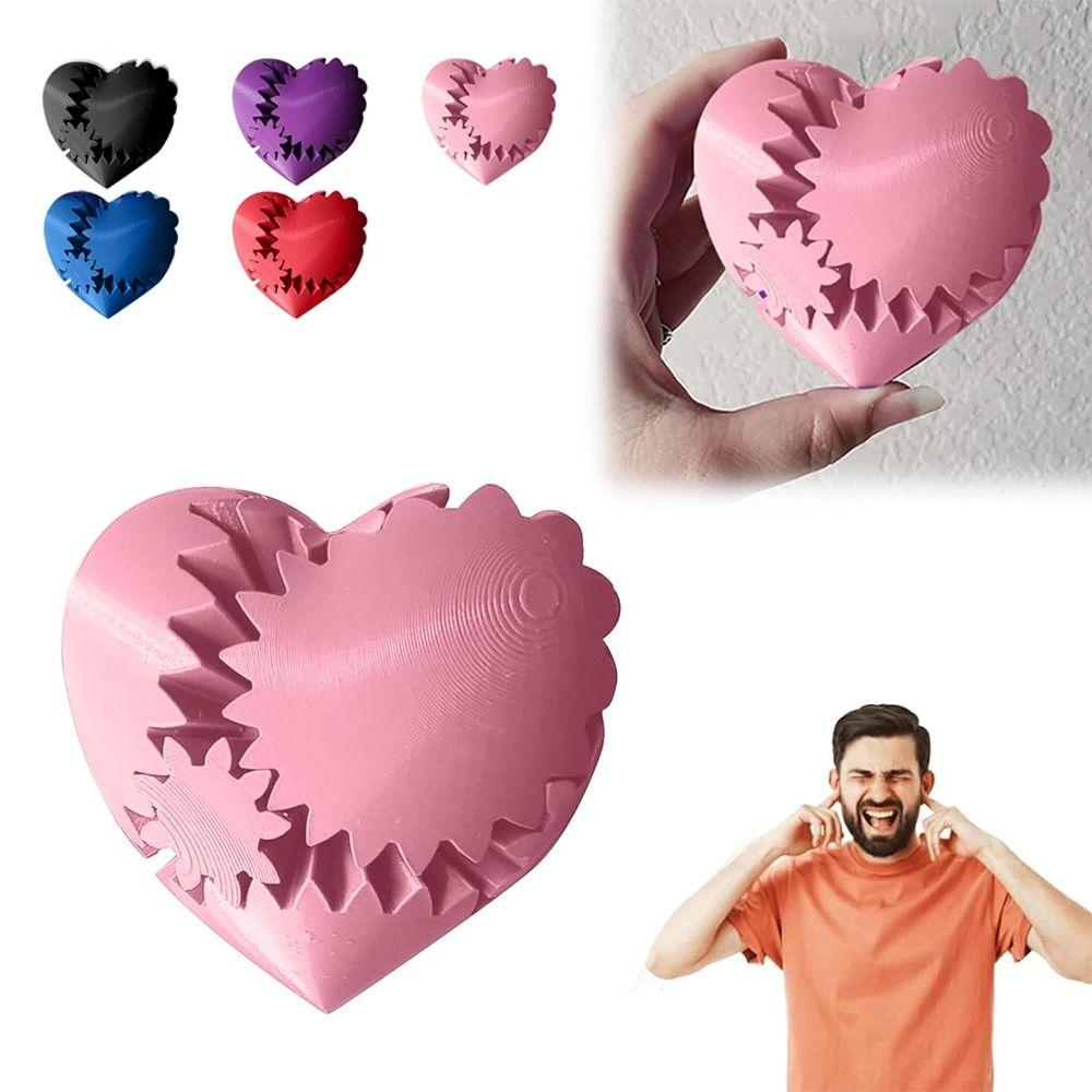 

Сенсорные потребности 3D-печатное скрученное сердце, расслабляющее снаряжение, игрушка-мяч, портативная игрушка для декомпрессии фиолетовый