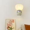 Modern Minimalist French Cream Pumpkin Wall Light for Bedroom or Corridor