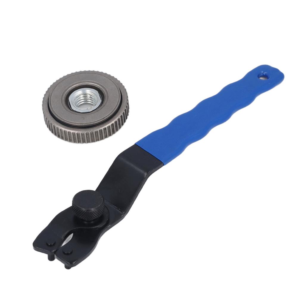 Lock Nut and Adjustment Pin Wrench Stainless Steel Pressure Plate for M14 Thread Spindle Angle Grinder