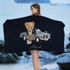 Cute Cartoon Bear Summer Beach Towel Baby Quick Drying Towels Bathroom Sauna Playa Swimming Pool Travel Spa For Home Bath Gym