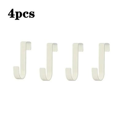 Multi-Purpose Hooks Kitchen Cabinet Door Back Hook Hanging Rack Clothes Coat Hat Towel Hanger Storage Hook Bathroom Accessories Punch-free Small Hook