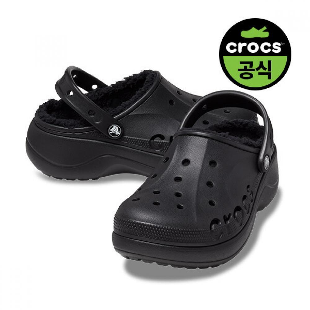 

Crocs Women Baya Platform Lined Clog Black BLACK(Z001)/W8(250)