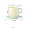 Tulip Luxury Ceramic Coffee Cup Saucer Set with Hand and Dish Milk Tea Cappuccino Tableware 280ml/320ml Birthday Couples Gifts