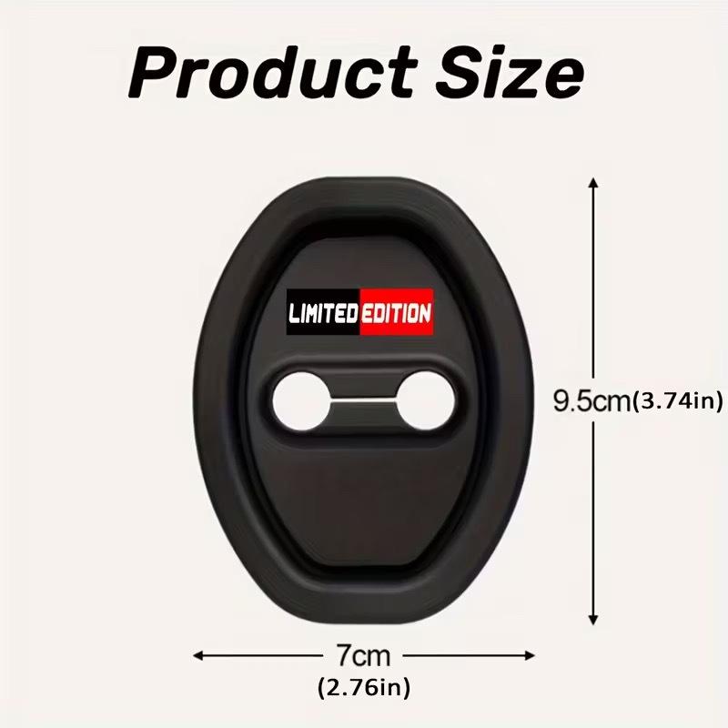 Universal Silicone Car Door Lock Protection Pad - Sound Reduction & Shock Absorption for Select Models