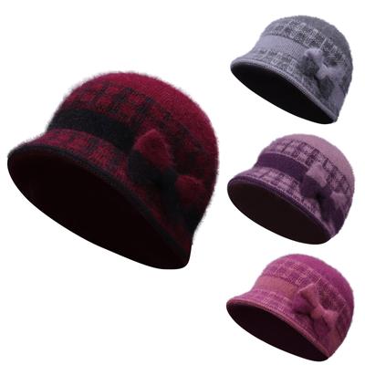 Women's Woolen Cap Thickening Warm Ear Cold Knitting Cap
