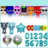 Ballons Sprunki Pour Décoration de Fête d'Anniversaire Avec Formes de Dessins Animés Pour Événements d'Enfants