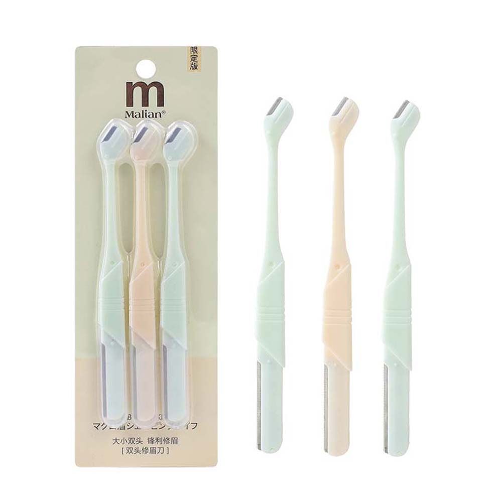 

Steel Makeup Tool Facial Hair Razor Eyebrow Trimmer Eye Brow Shaper Shaver Eyebrow Shaving Tool 3pcs