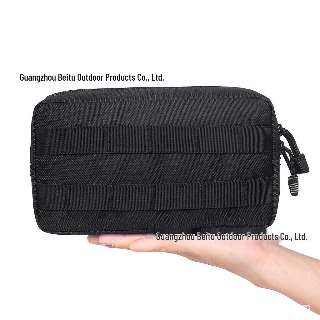 Multifunctional Tactical MOLLE Outdoor Storage Handbag with Zippered Pouch
