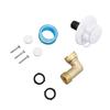 10PCS RV Water Fill Inlet Kit Brass with Hose Elbow Check Valve Hookup Connector for Motorhome Trailer Marine 90