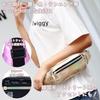 CROWNCAT Small Waist Pouch with a Stylish Aurora Glossy Compact and Perfect for Minimalist Black Design, Lightweight, Outings!