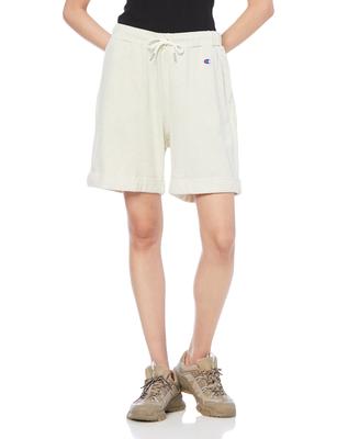 Short Pants One Point Logo Sweat Shorts Casual Heather Grayish Green L [Champion] Women's CW-V502